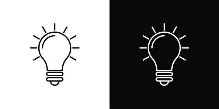 Bulb icons vector template, EPS 10 for design
