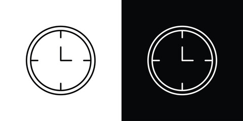 Clock seven icons vector template, EPS 10 for design