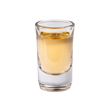Cacha&ccedil;a sugarcane spirit in a shot glass