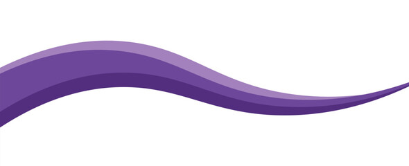 Purple business wave banner on white background, flat purple gradation. wavy background. vector illustration