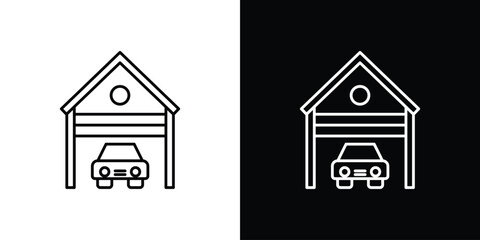 Garage car icons vector template, EPS 10 for design