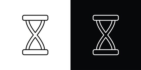 Hourglass end icons vector template, EPS 10 for design