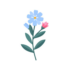 Simple clipart
_flat_2D_icon_sage_blossom_isolated_on_a_white background, flat 2D icon, minimal design, simple illustration with EPS format design