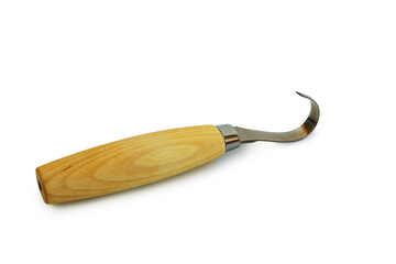 Knife for carving wooden spoons and other kitchen utensils