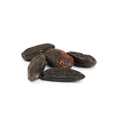 Tonka beans isolated on white background