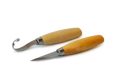Wood carving knives