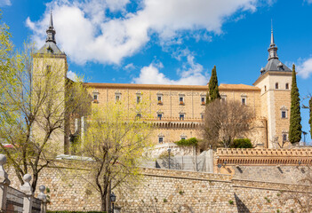 Alcazar of Toledo in old town, Spain