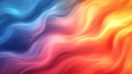 Fototapeta premium Abstract Swirling Gradient of m and Cool Colors Blending Together