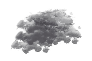 Dark gray textured artistic smudge, brush stroke for overlays or backgrounds.