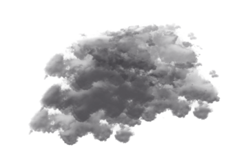 Dark gray textured artistic smudge, brush stroke for overlays or backgrounds.