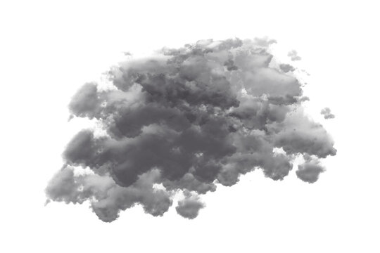 Dark gray textured artistic smudge, brush stroke for overlays or backgrounds. - Powered by Adobe