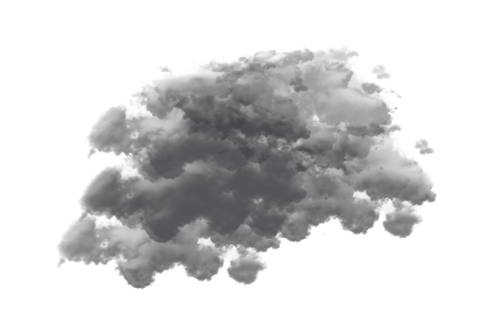 Dark gray textured artistic smudge, brush stroke for overlays or backgrounds.