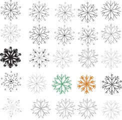 seamless pattern with snowflakes
