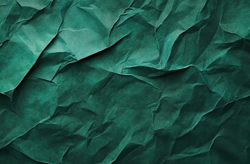 Dark Emerald Green Paper Texture, Ai Generated