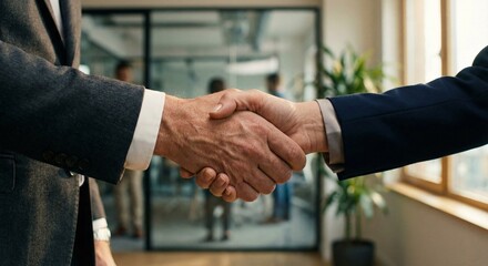 business people shaking hands