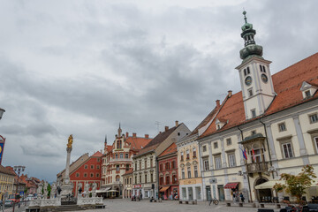 Obraz premium Glavni Trg or The Main square of Maribor, Lower Styria, Slovenia