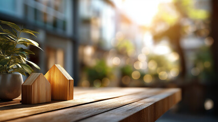 Purchasing property concept visualization defocused residential background buying real estate symbolism home acquisition representation dwelling transaction imagery