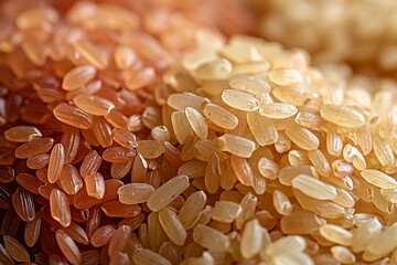 Fresh brown rice for nutritious meals high resolution picture