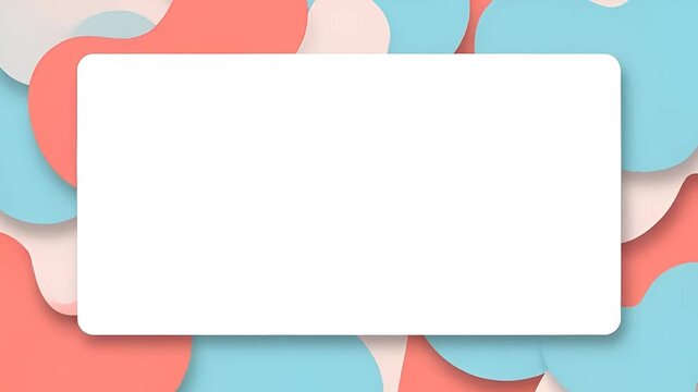 Abstract background with organic shapes and a blank white space for text.