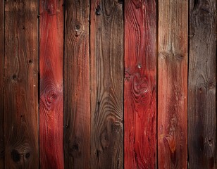 Naklejka premium red and brown dark and dirty wood wall wooden plank board texture background