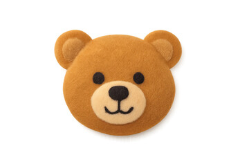 Obraz premium Cute teddy bear head cutout isolated transparent background