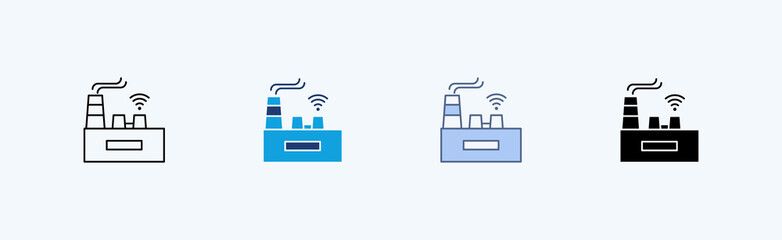Autonomous Navigation Multiple Icon Illustration Vector 