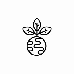 earth planet ecology environment icon sign vector