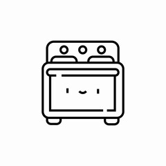 gas stove icon sign vector