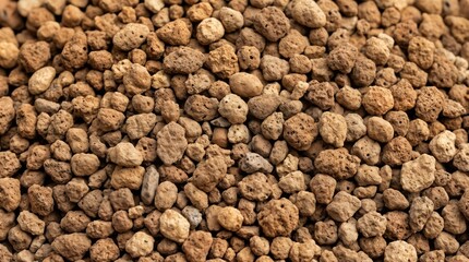 Blurred Akadama Bonsai Soil Granules Gardening Substrate Background