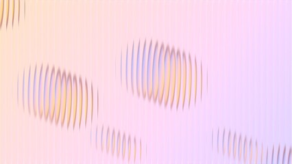 Ribbed glass background with refraction effect. Reeded glass with abstract shapes. Abstract background