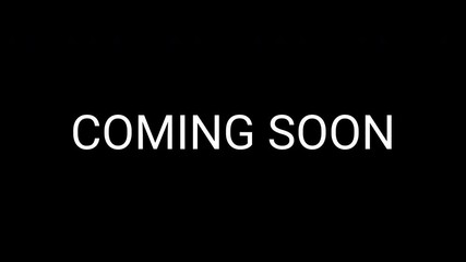 Coming soon text grows from small to large on dark black background, smooth expansion effect ideal for modern promos and visuals. FX