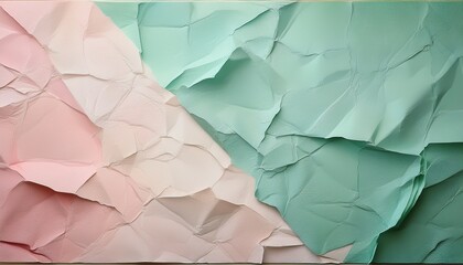 A Textured Pastel Green And Pale Pink Crumble Paper Background With A Lightly Worn Look Ai Generated