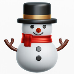 snowman with a cup