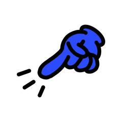 【Hand Gesture Icons – Pointing & Direction】