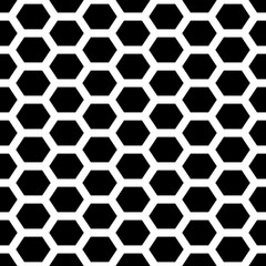 Hexagons. Honeycomb. Mosaic. Grid background. Ancient ethnic motif. Geometric grate wallpaper. Parquet backdrop. Digital paper. Web design. Textile print. Seamless ornament pattern. Abstract image.