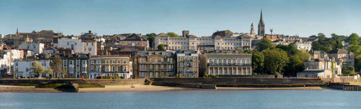 Europe, UK, England, Isle of Wight, Ryde panorama