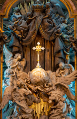 Baroque Altar With Angels And Cross