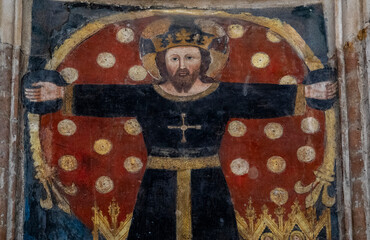 Fresco (14th century) of The resurrection of Jesus Christ.