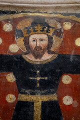 Fresco (14th century) of The resurrection of Jesus Christ.