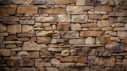 A wall made of stone bricks