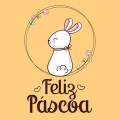Feliz páscoa vetor ilustração