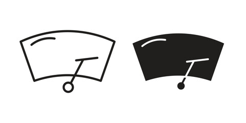 Windscreen icon concept outline symbol design. Simple element illustration.