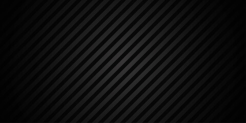 黒のストライプ背景素材・ダークトーンの抽象グラフィックデザイン | ベクター素材 バナー コピースペース