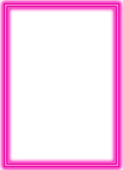 Glowing Bright Pink Frame Border Portrait