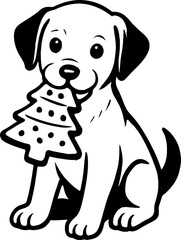 Christmas themed dog animals