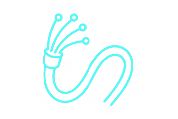 Fiber optic cable internet connection technology icon