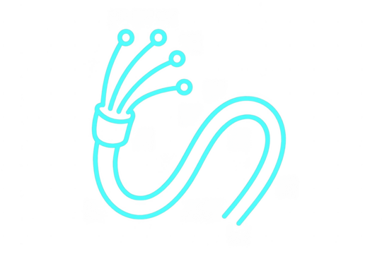 Fiber optic cable internet connection technology icon
