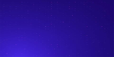 Obraz premium Abstract blue space background with star-like particles creating a night sky galaxy illustration