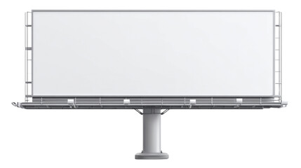 Fototapeta premium Large blank outdoor billboard mockup for advertising, marketing promotion, brand messaging display and commercial signage presentation template on white background