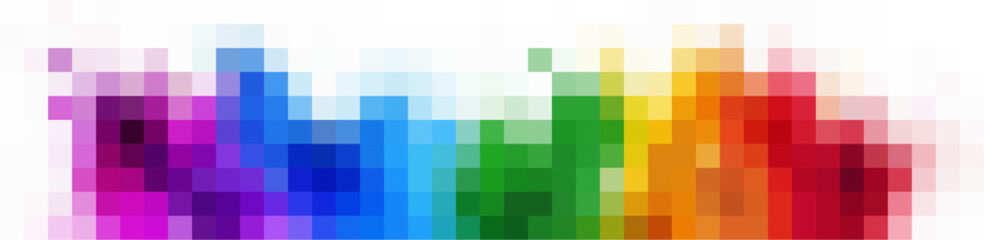 Colorful Gradient Pixelated Mosaic Background. Pixel Grid Texture for Abstract Background.